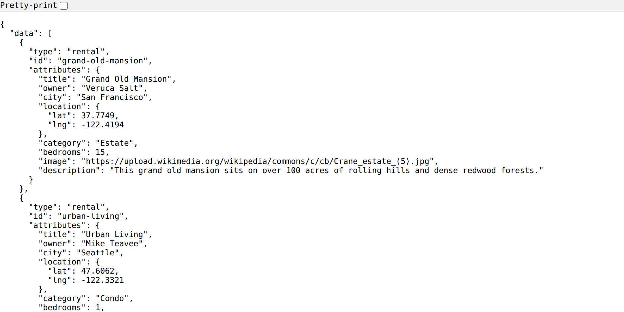 Our data do have an id attribute